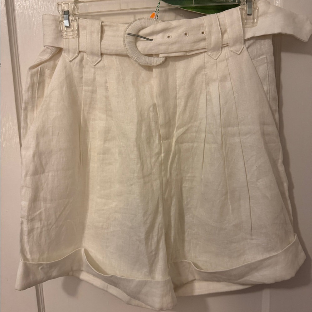 FARM Rio White High Waist Shorts - Picture 3 of 3